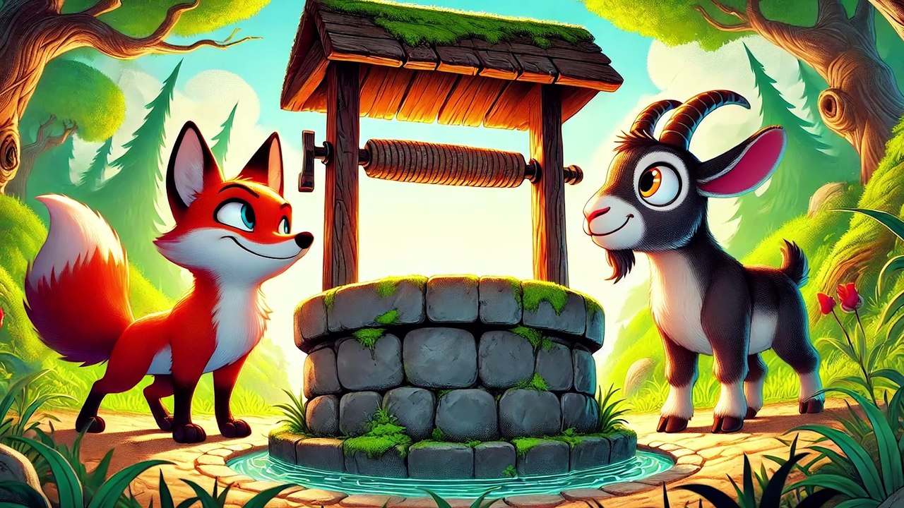 The Fox and the Goat: A Moral Story About Trust and Wisdom | Kids Bedtime Stories