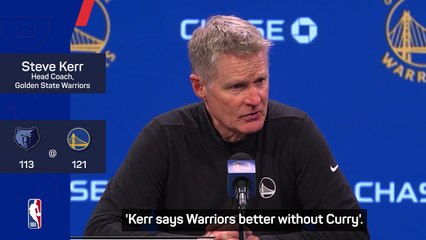 Kerr delighted by Warriors' ability to win without Steph
