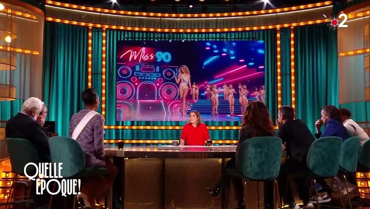 Angélique Angarni-Filopon, Miss France 2025, sur le plateau de "Quelle époque !", sur France 2