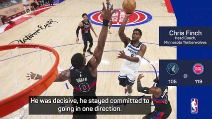 Disjointed from the get-go - Finch reacts to T'Wolves loss