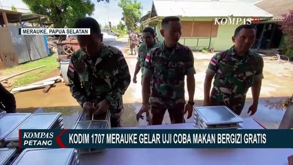 Kodim 1707 Merauke Gelar Uji Coba Makan Bergizi Gratis