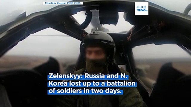 Zelenskyy says Russia and North Korea lost 'up to a battalion' of soldiers in Kursk battles