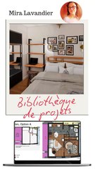 Aménagement de chambre adulte de 11m2 avec coin bureau