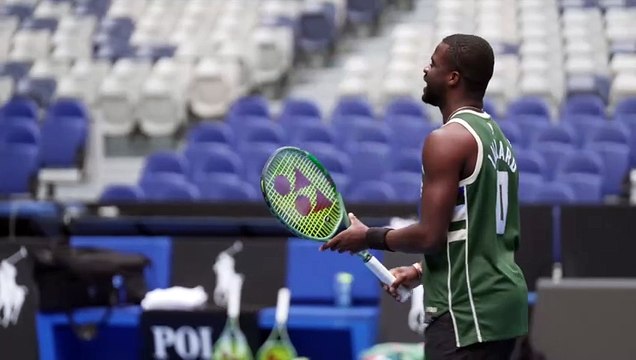 Tennis - Australian Open 2025 - Frances Tiafoe practice in Melbourne