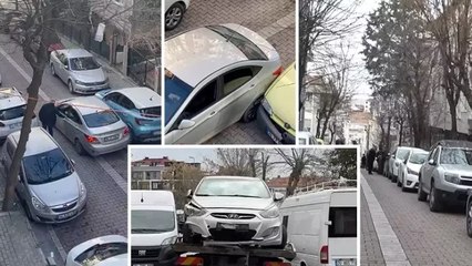 Babasının otomobiliyle 8 araca çarpıp kaçan 17 yaşındaki çocuk yakalandı