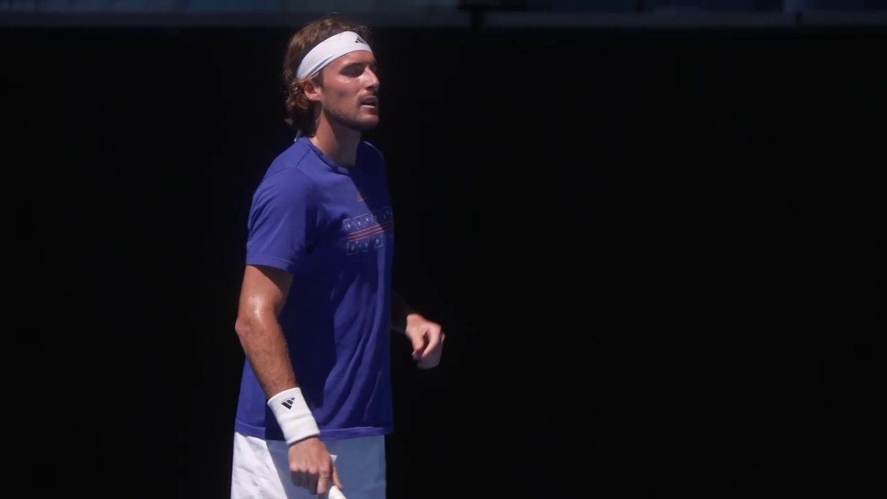 Tennis - Australian Open 2025 - Stefanos Tsitsipas practice in Melbourne