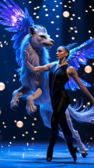 A Russian Girl Perform A fusion With Tha Animal bird