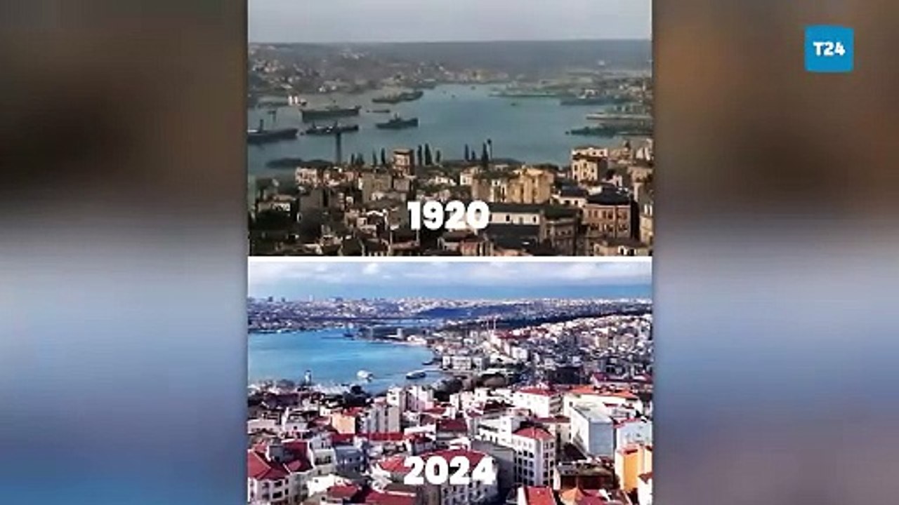 İmamoğlu İstanbul’un 1 asırlık farkını aynı karede paylaştı