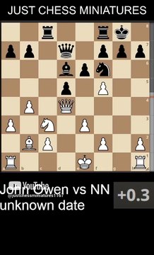 John Owen defeats NN with the Pillsbury's checkmate
