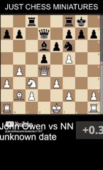 John Owen beats NN with the Pillsbury's checkmate