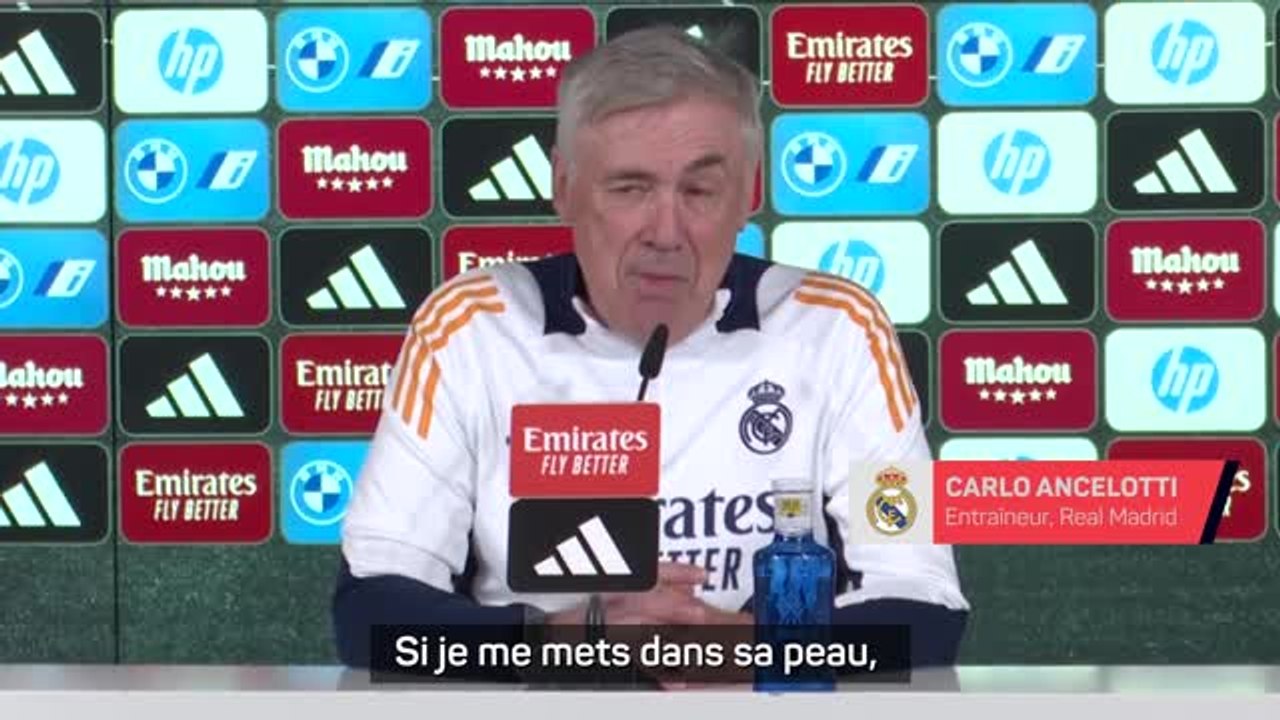 Real Madrid - Ancelotti : "Je ne suis pas dans la peau de Vinicius, mais ça doit être difficile de supporter tout ça"