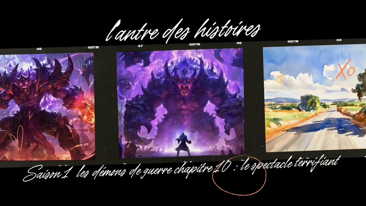 L’antre des histoires saison 1 les démons de guerre chapitre 10 : le spectacle terrifiant