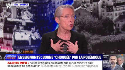 "Une maladresse": Élisabeth Borne répond à la polémique suscitée par son échange avec des enseignants à Mayotte