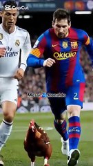 "Messi vs Ronaldo: The Funniest Chicken Match Ever!"