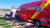 Motociclista fica ferido após cair de moto na Avenida Piquiri