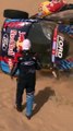 Dakar 2025: así fue el vuelco del auto de Carlos Sainz en medio del desierto
