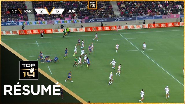TOP 14 Saison 2024-2025 J14 - Résumé Stade Français Paris - Union Bordeaux-Bègles
