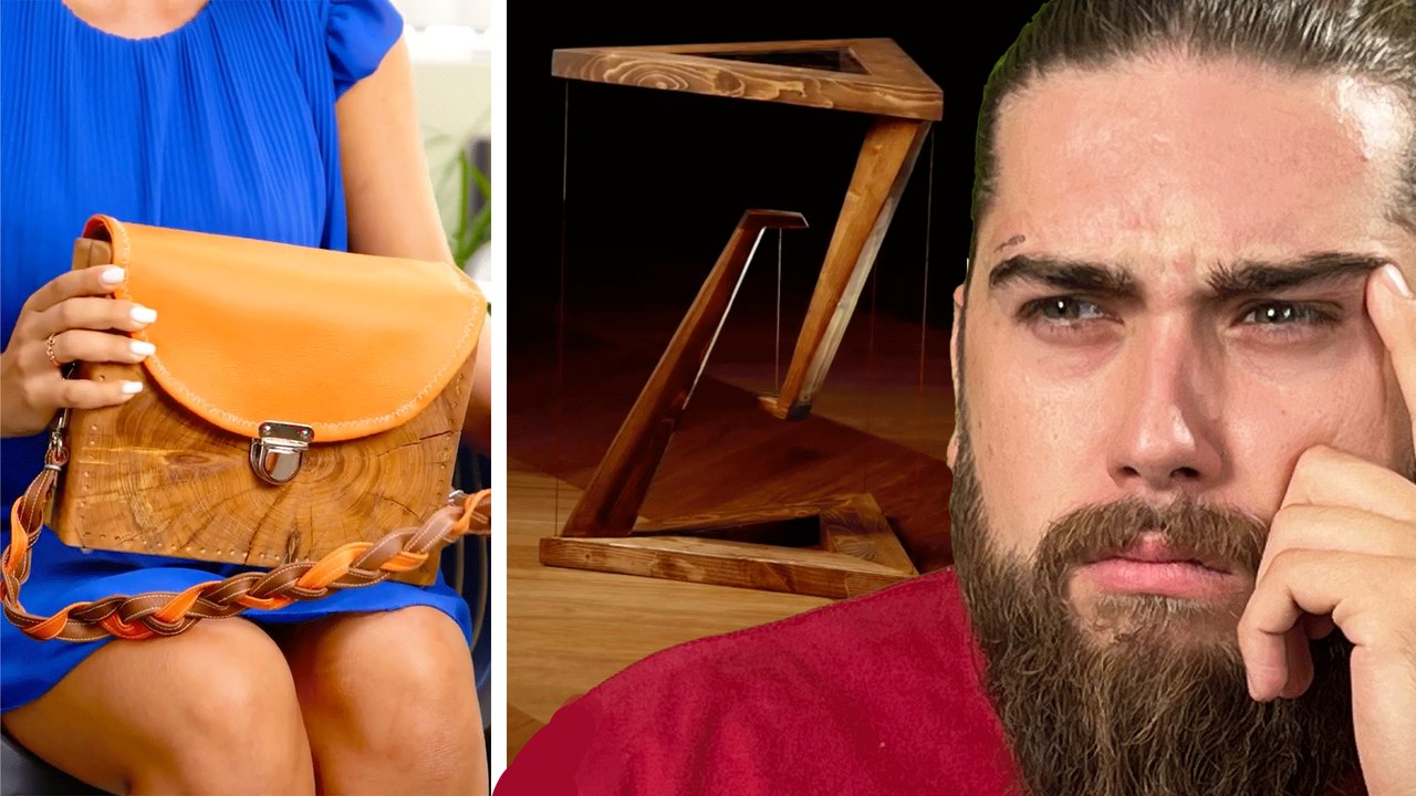 Can These Wood Crafts Impress? The Dudes React to Unique 5-Minute Creations!