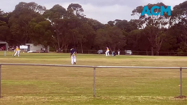 Jack Burnham brings up his century in exhibition match