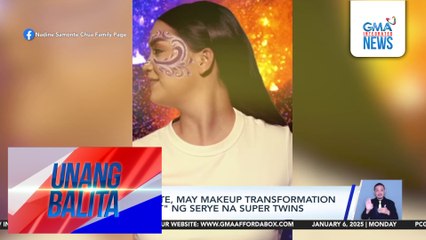 Nadine Samonte, may makeup transformation bilang "Super T" ng serye na Super Twins | Unang Balita