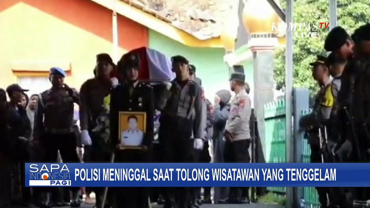 Polisi di Tasikmalaya Gugur Usai Selamatkan Wisatawan Tenggelam di Pantai Pangandaran