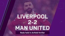 Liverpool held by Man United in Anfield thriller - Data Review