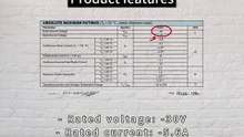 SMG2305-VB is a SOT23 package P-Channel field effect MOS tube