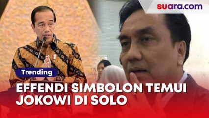 Mantan Politisi PDIP Effendi Simbolon Tiba-tiba Temui Jokowi di Solo, Ada Apa?