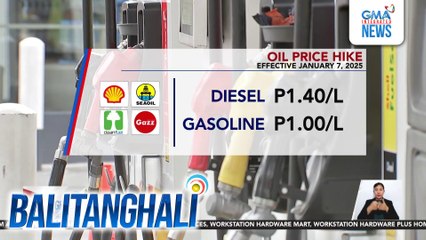 Oil price hike effective January 7, 2025 | Balitanghali