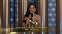 Demi Moore's acceptance speech at the 2025 Golden Globes