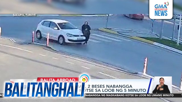 64-anyos na babae, 2 beses nabangga ng magkaibang kotse sa loob ng 5 minuto | Balitanghali