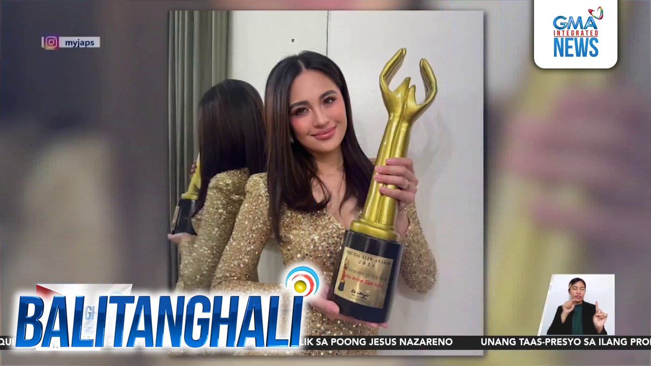 Julie Anne San Jose, grateful sa pagtanggap ng parangal mula sa Aliw Awards 2024 | Balitanghali