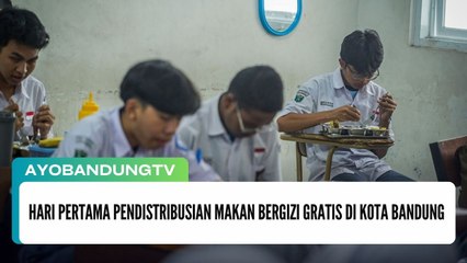 Hari Pertama Pendistribusian Makan Bergizi Gratis di Kota Bandung