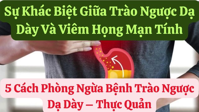 Sự Khác Biệt Giữa Trào Ngược Dạ Dày Và Viêm Họng Mạn Tính - 5 Cách Phòng Ngừa Bệnh Trào Ngược Dạ Dày – Thực Quản