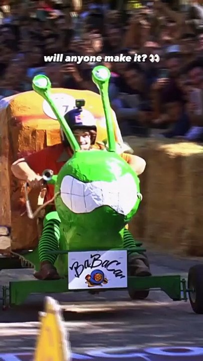 Red Bull Soapbox Teams charge downhill in home-made soapbox racers