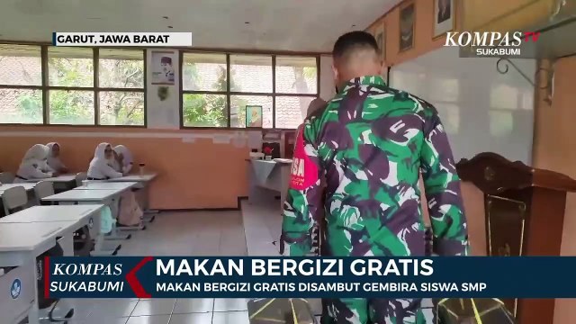 Makan Bergizi Gratis Disambut Gembira Siswa SMP