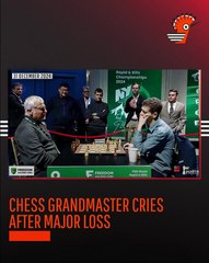 Chess Grandmaster Cries After Major Loss