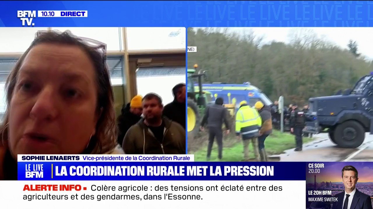 Crise agricole: Sophie Lenaerts (Coordination rurale) réclame des "points de chute sur Paris" pour que les agriculteurs "puissent communiquer avec la presse et la société"