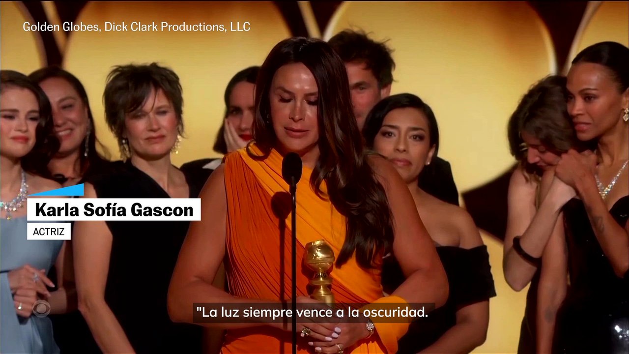 Karla Sofía Gascón en los Globos de Oro: "Soy quien soy, no quien tú quieres que sea"