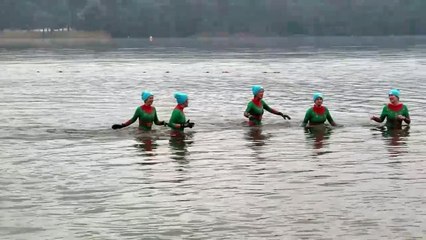 It was an emotional morning at Frensham Great Pond as dozens gathered to honour Charlie Cosser
