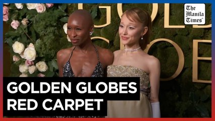 'Wicked' stars, Zendaya on red carpet for Golden Globes