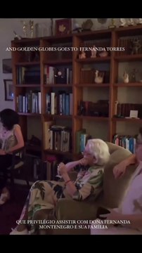 Veja a reação de Fernanda Montenegro com a vitória de Fernanda Torres no Globo de Ouro