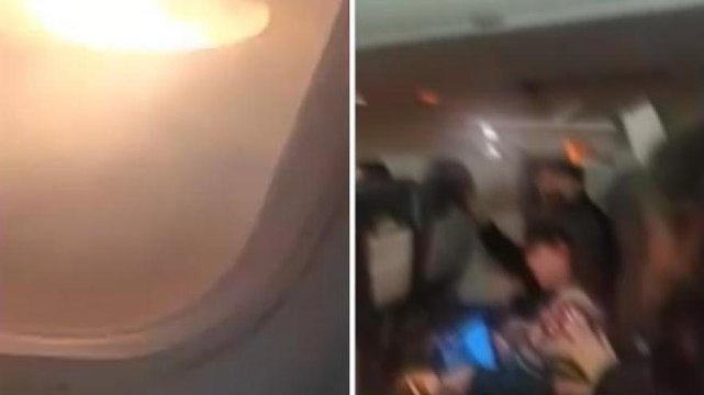 Un'ala dell'aereo va a fuoco durante l'atterraggio: paura a bordo di un volo Air Canada