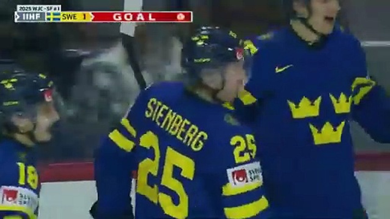 Finland vs. Sweden 2025 World Junior Championship Semifinal Highlights