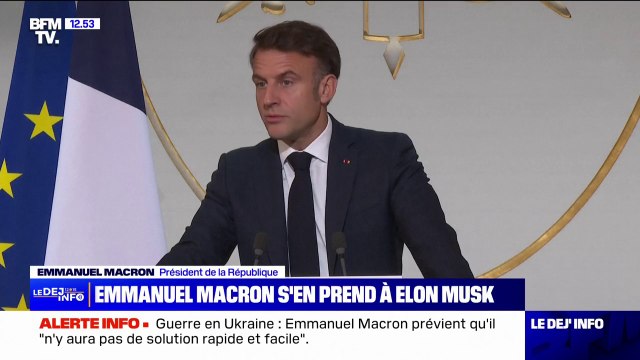 États-Unis: Elon Musk soutient une nouvelle internationale réactionnaire , dénonce Emmanuel Macron