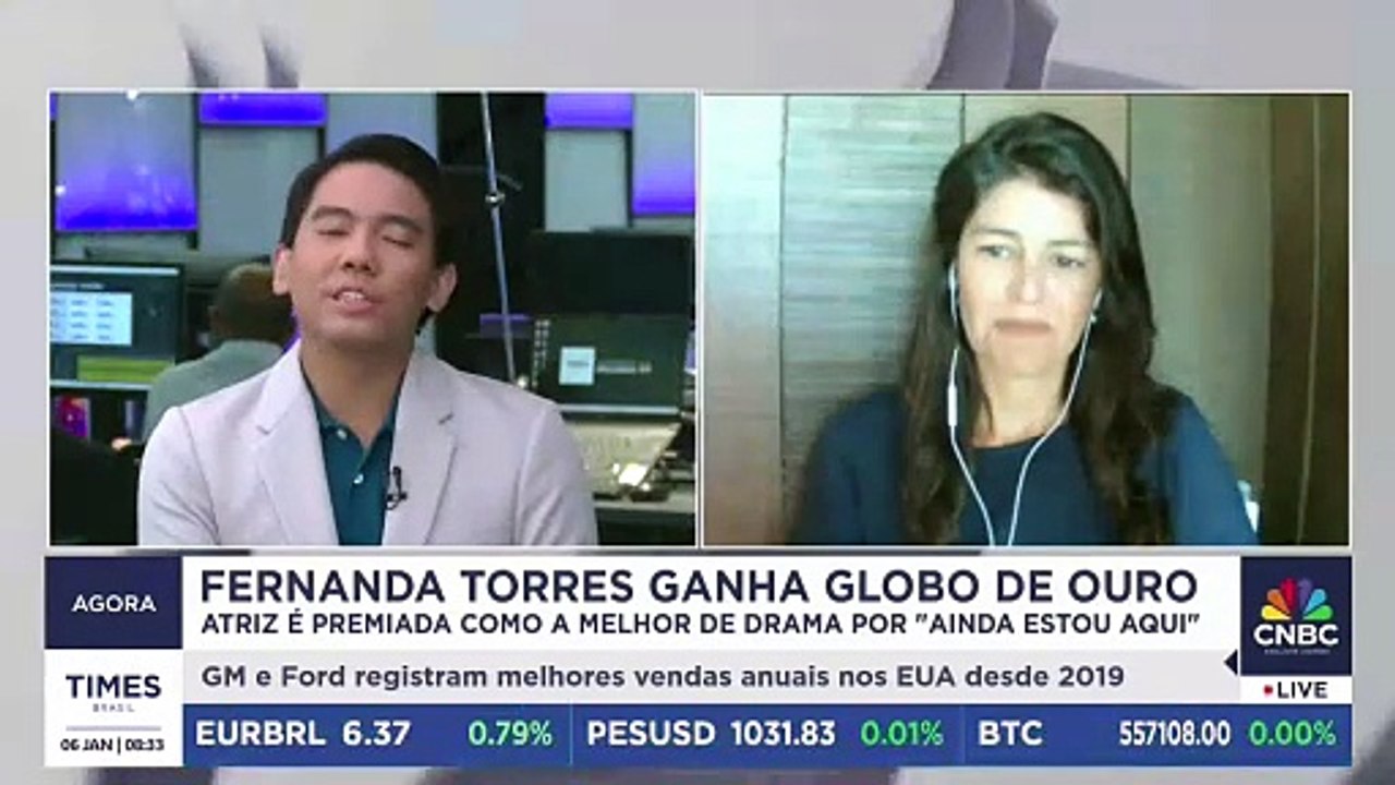 Globo de Ouro: Fernanda Torres vence prêmio de Melhor Atriz e supera estrelas internacionais