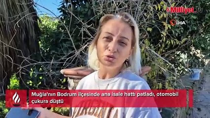 Yer: Bodrum! Otomobil çukura düştü! 'Canımız bu kadar ucuz'