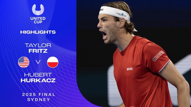 Taylor Fritz vs Hubert Hurkacz (6-4, 5-7, 7-6) | United Cup 2025 | final
