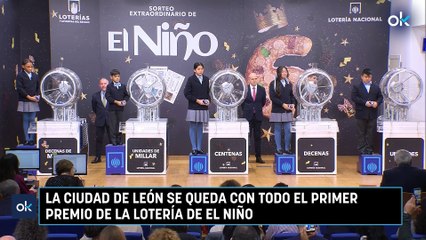 La ciudad de León se queda con todo el primer premio de la Lotería de El Niño
