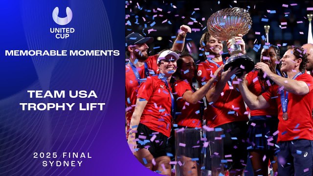 Estados Unidos levanta el trofeo de la United Cup 2025